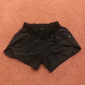 Lulu lemon black running shorts
